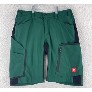Engelbert Strauss Work‎ Shorts Womens Size 2 Green Cargo Outdoors Hiking Nature